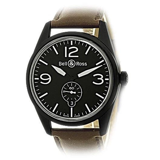BELL & ROSS BLACK PVD STAINLESS STEEL 41MM BR123-95 VINTAGE BOX WARRANTY MINTY (1 of 2)