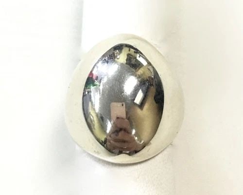 NEW GUCCI DOME STERLING SILVER RING (SIZE 7.5) 26.3 GRAMS (1 of 2)