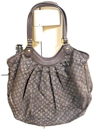 LOUISE VUITTON LV IDYLLE FANTAISIE HOBO MM BAG ENCRE BROWN (1 of 2)