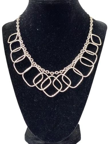 WOMEN'S 925 STERLING SILVER THISTLE & BEE NECKLACE ( 16 INCH ) 47.8G (1 of 2)