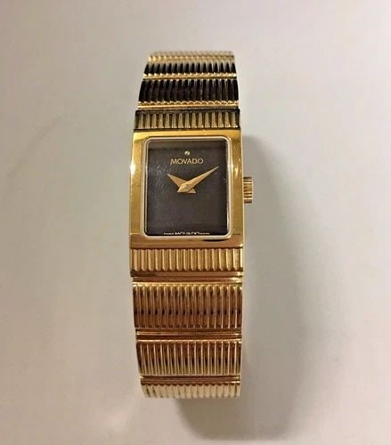 WOMEN'S MOVADO 88 A1 1401 CONCERTO GOLD TONE 17MM CASE (1 of 2)