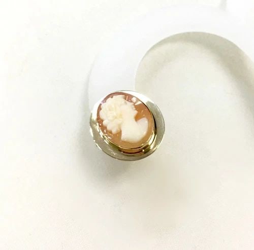 VINTAGE 14K YELLOW GOLD EARRINGS WITH CAMEO 2.3 GRAMS: VINTAGE 14K YELLOW GOLD EARRINGS WITH CAMEO Vintage 14k Yellow Gold Earrings with Cameo You are bidding on a Vintage 14k Yellow Gold Earrings with Cameo. There are few minor scratches on the earrings 