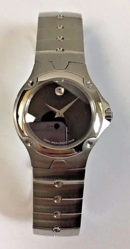 NEW MOVADO WOMEN'S STAINLESS STEEL WATCH 27MM 84 G4 1851 (1 of 2)