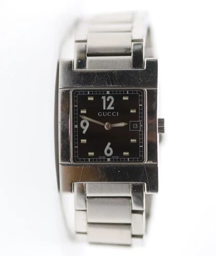 WOMEN'S GUCCI 7700M STAINLESS STEEL MEN'S WATCH 6.5" WRIST 27MM CASE (1 of 2)