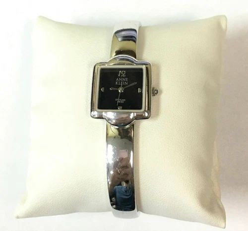 WOMAN'S ANNE KLEIN 925 STERLING SILVER QUARTZ WATCH 6.5 INCHES 52G (1 of 2)