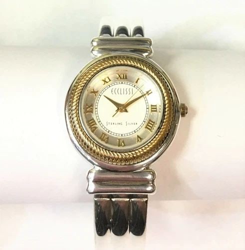 ECCLISSI WOMEN'S WATCH STERLING SILVER CASE AND BAND 26MM (1 of 2)