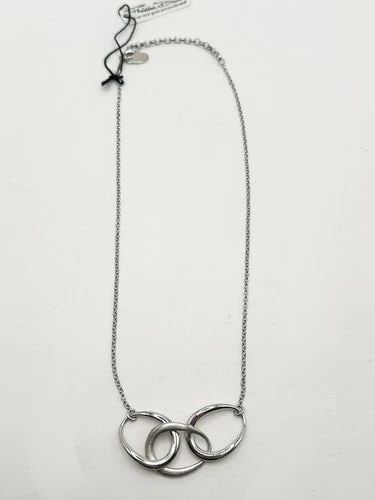 FREDERIC DUCLOS 925 STERLING SILVER NECKLACE AND PENDANT (17.5 INCH) 11.6 GRAM (1 of 2)