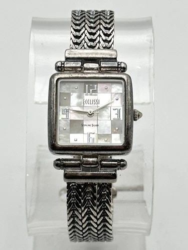 ECCLISSI STERLING SILVER CASE MOP DIAL WOMEN'S WATCH 33435 (1 of 2)