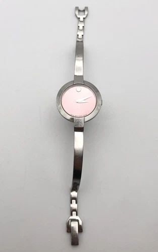 MOVADO WOMEN'S WATCH BELA PINK DIAL STAINLESS STEEL MODEL: 84 A1 1830 (1 of 2)
