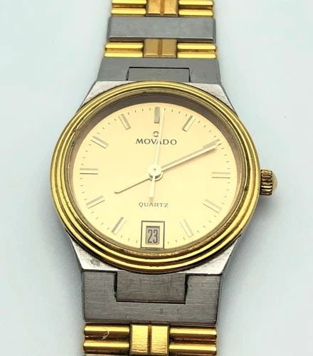 MOVADO WOMAN'S STAINLESS STEEL WATCH 81-32-830 23MM (1 of 2)