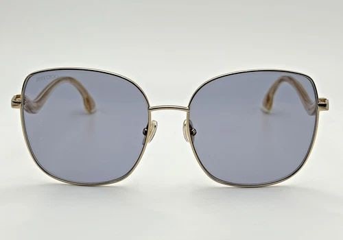 JIMMY CHOO WOMEN'S MAMIES 60MM SUNGLASSES WOMEN'S GOLD ( DISPLAY PAIR ) (1 of 2)