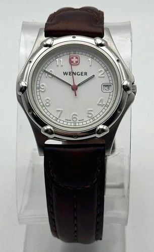 WENGER 7010X STAINLESS STEEL WATCH QUARTZ 35MM (1 of 2)