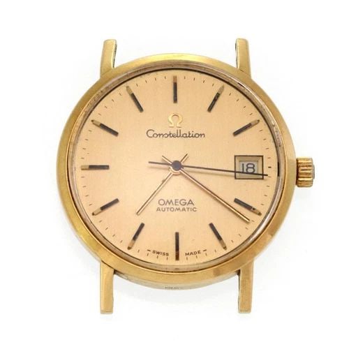 OMEGA CONSTELLATION AUTOMATIC DATE 18K YELLOW GOLD MEN'S WATCH LIQUIDATION! (1 of 2)