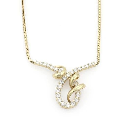 JOSE HESS 14K YELLOW GOLD 3CTW DIAMOND FANCY DESIGN NECKLACE (1 of 2)