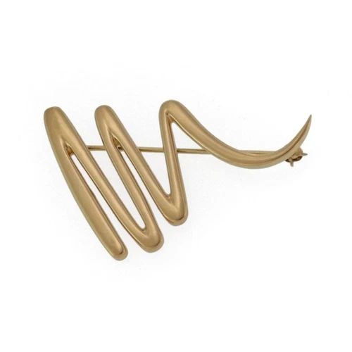 TIFFANY & CO. PICASSO 18K YELLOW GOLD ZIG ZAG BROOCH LIQUIDATION (1 of 2)