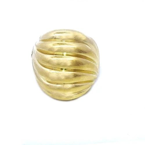 DAVID YURMAN SCULPTED CABLE GOLD RING 18K YELLOW CABLE DOME STYLE (1 of 2)