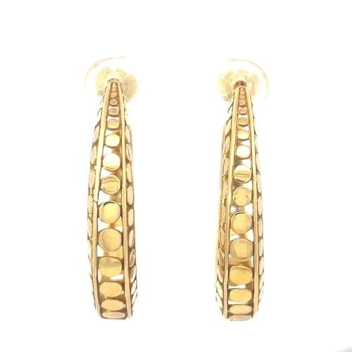 JOHN HARDY GOLD HOOP EARRINGS DOT COLLECTION 18K YELLOW (1 of 2)