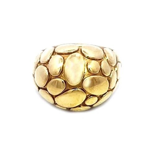 JOHN HARDY KALI PEBBLE GOLD RING 18K YELLOW DOME STYLE SIZE 7 (1 of 2)