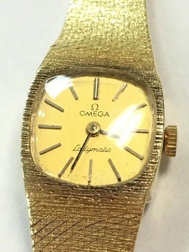 VINTAGE WOMAN'S OMEGA LADYMATIC WATCH 14K YELLOW GOLD WITH RONDA MOVEMENT 4J: VINTAGE WOMAN'S OMEGA LADYMATIC WATCH 14K YELLOW GOLD WITH RONDA MOVEMENT 4J Vintage Woman's Omega Watch 14k Yellow Gold with Ronda movement 4J You are bidding on a Vintage Woman's Omega Watch 14k Yel