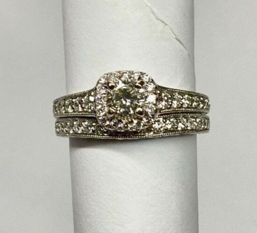 GABRIEL & CO. 14K WHITE GOLD ENGAGEMENT RINGS, 096CTS OF DIAMONDS ( SIZE: 6.25 ) (1 of 1)