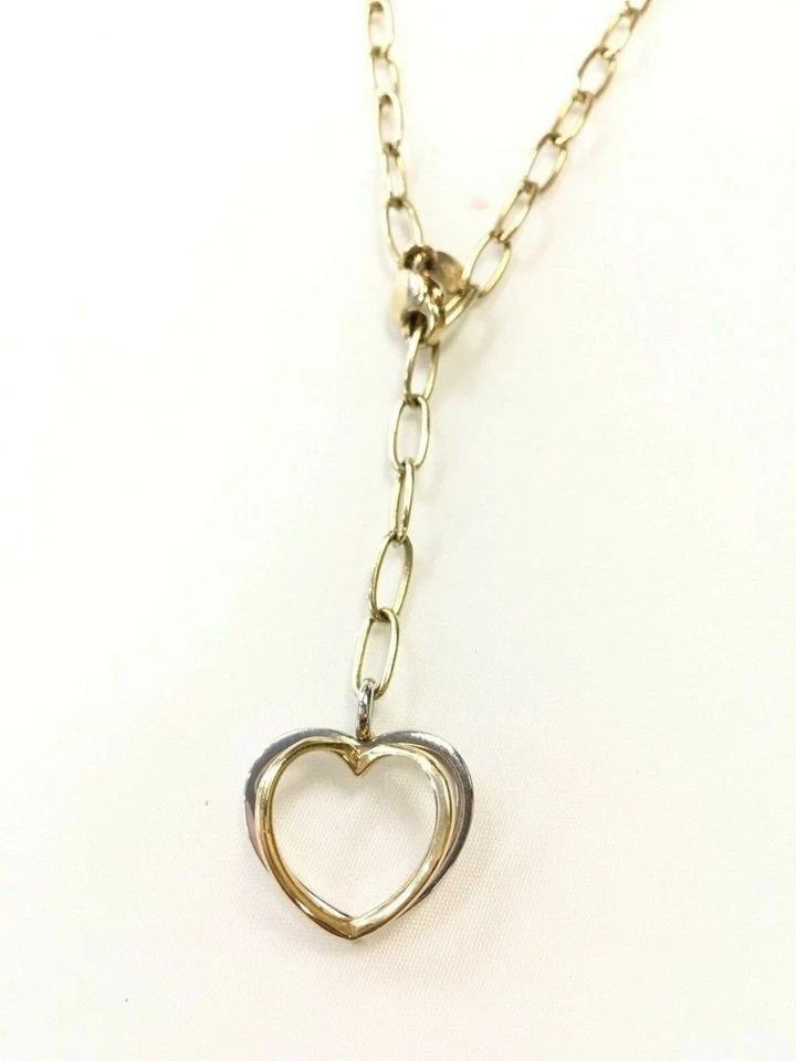 14K YELLOW GOLD MILROS NECKLACE WITH HEART STYLE PENDANT ( 18 INCH ) 11 GRAMS: 14K YELLOW GOLD MILROS NECKLACE WITH HEART STYLE PENDANT 14k Yellow Gold Milros Necklace with Heart Style Pendant You are bidding on a 14k Yellow Gold Milros Necklace with Heart Style Pendant. There a