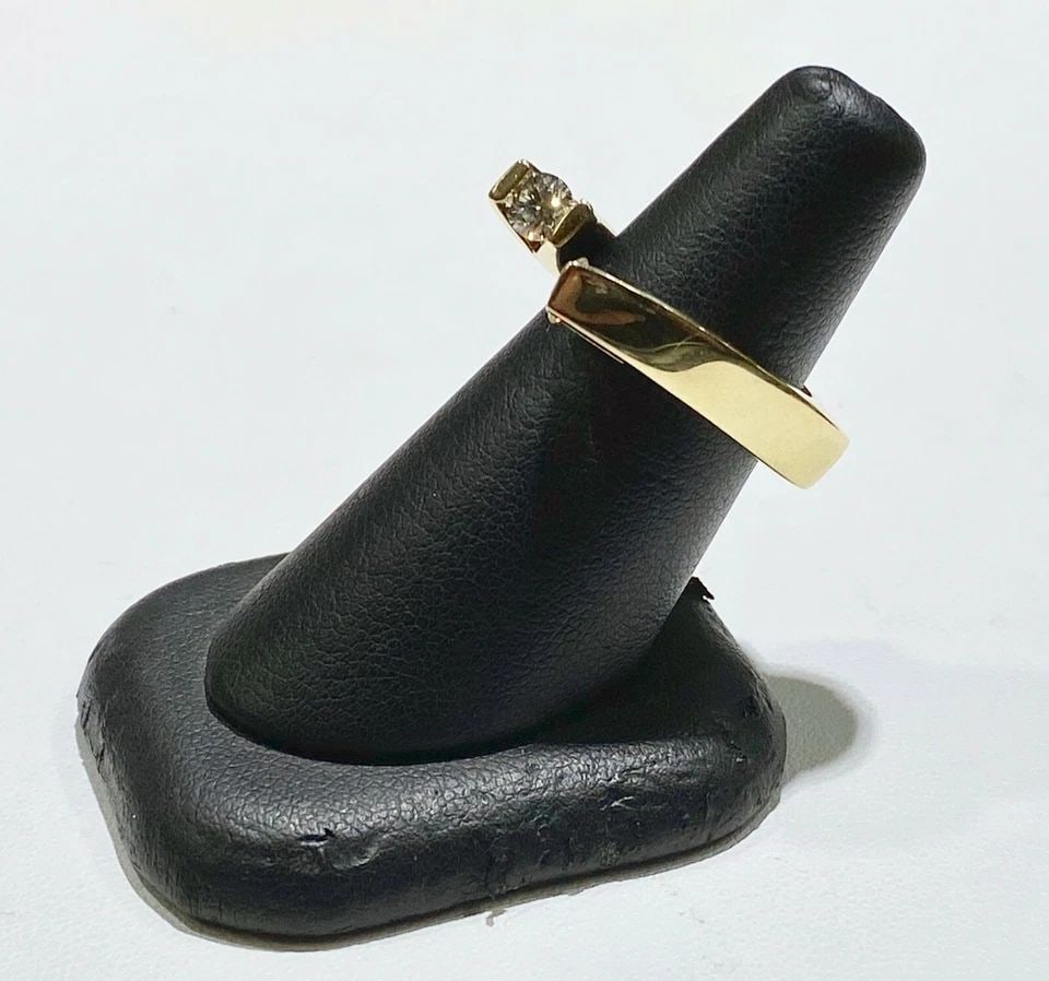 14K YELLOW GOLD CUSTOM RING, 0.66CTS OF DIAMONDS ( SIZE: 5.5 ) 9.8G (1 of 1)