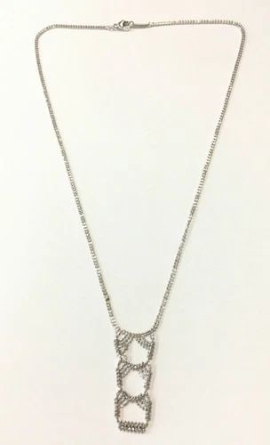 TIFFANY & CO. 750 / 18K WHITE GOLD BEAD STYLE NECKLACE ( 16 INCH ) 5.1G (1 of 1)