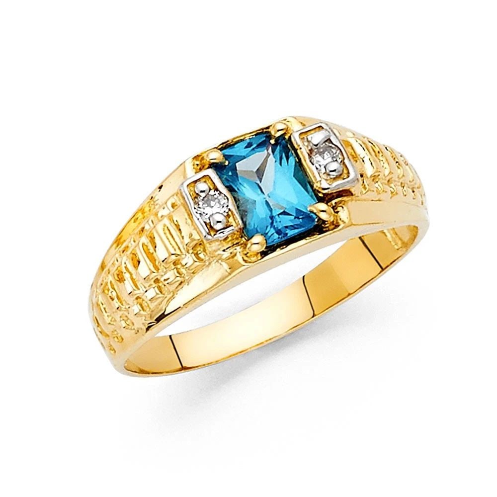 NEW 14K YELLOW GOLD MEN'S RING - SIZE 10: NEW 14K YELLOW GOLD MEN'S RING MEN'S RING NEW 14K YELLOW GOLD WIDTH : 9 mm WEIGHT : 4.1g