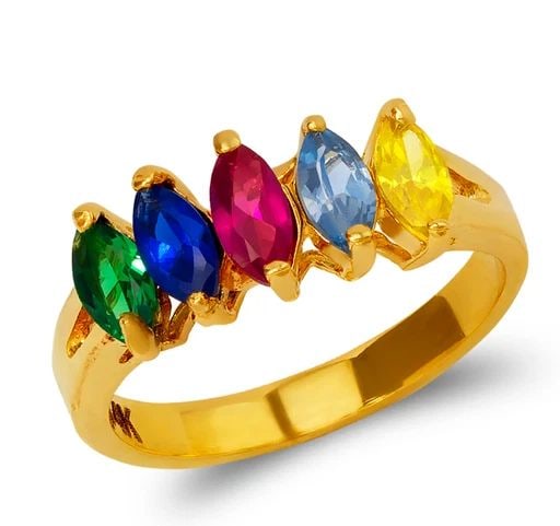 NEW 14K YELLOW GOLD MOTHER'S RING (1 of 2)