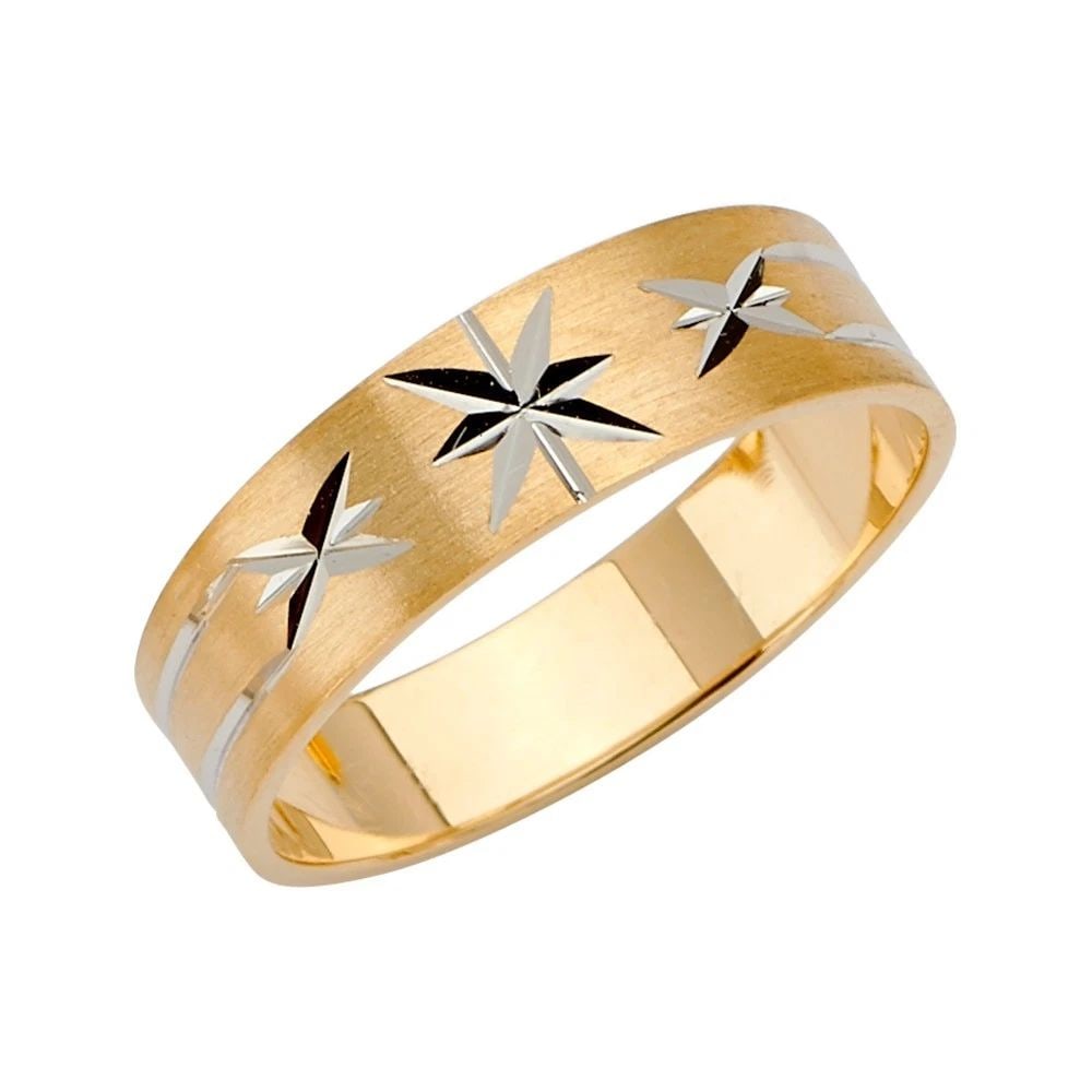 NEW 14K TWO TONE GOLD 6MM DC TAPE RED WEDDING BAND - SIZE 10 - SIZE 10: NEW 14K TWO TONE GOLD 6MM DC TAPE RED WEDDING BAND - SIZE 10 6MM DC TAPE RED WEDDING BAND - SIZE 10 NEW 14K TWO TONE GOLD WIDTH : 6 mm WEIGHT : 3.9g