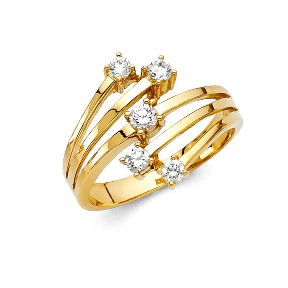 NEW 14K YELLOW GOLD FANCY RING - SIZE 10 (1 of 2)