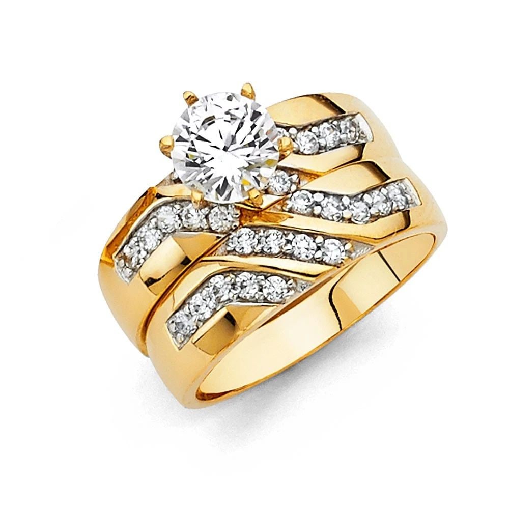 NEW 14K YELLOW GOLD ENGAGEMENT RING - SIZE 10: NEW 14K YELLOW GOLD ENGAGEMENT RING ENGAGEMENT RING NEW 14K YELLOW GOLD WIDTH: 5 mm Apx. WEIGHT: 3.8g