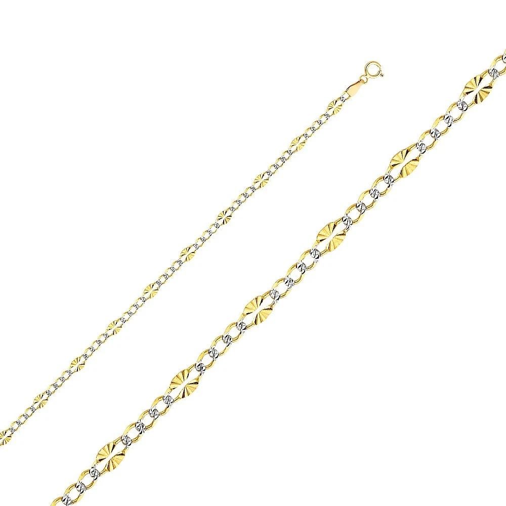 NEW NEW 14K YELLOW GOLD 3.7MM STAMP FIGARO 3+1 WP DC CHAIN: NEW 14K YELLOW GOLD 3.7MM STAMP FIGARO 3+1 WP DC CHAIN STAMP FIGARO 3+1 WP DC CHAIN NEW 14K YELLOW GOLD WIDTH 3.7mm AVERAGE Apx WEIGHT: 3g