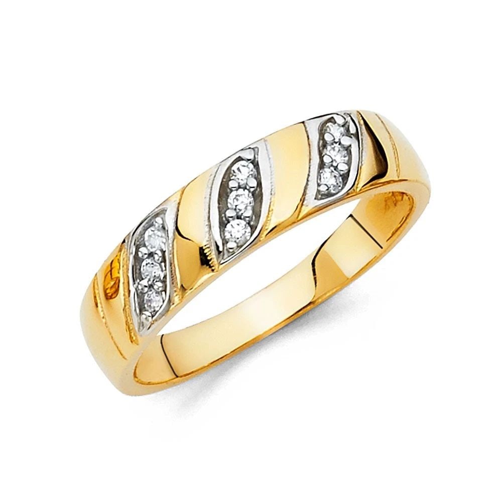 NEW 14K YELLOW GOLD MEN'S WEDDING BAND - SIZE 10: NEW 14K YELLOW GOLD MEN'S WEDDING BAND MEN'S WEDDING BAND NEW 14K YELLOW GOLD WIDTH: 6 mm Apx. WEIGHT: 3.66 g
