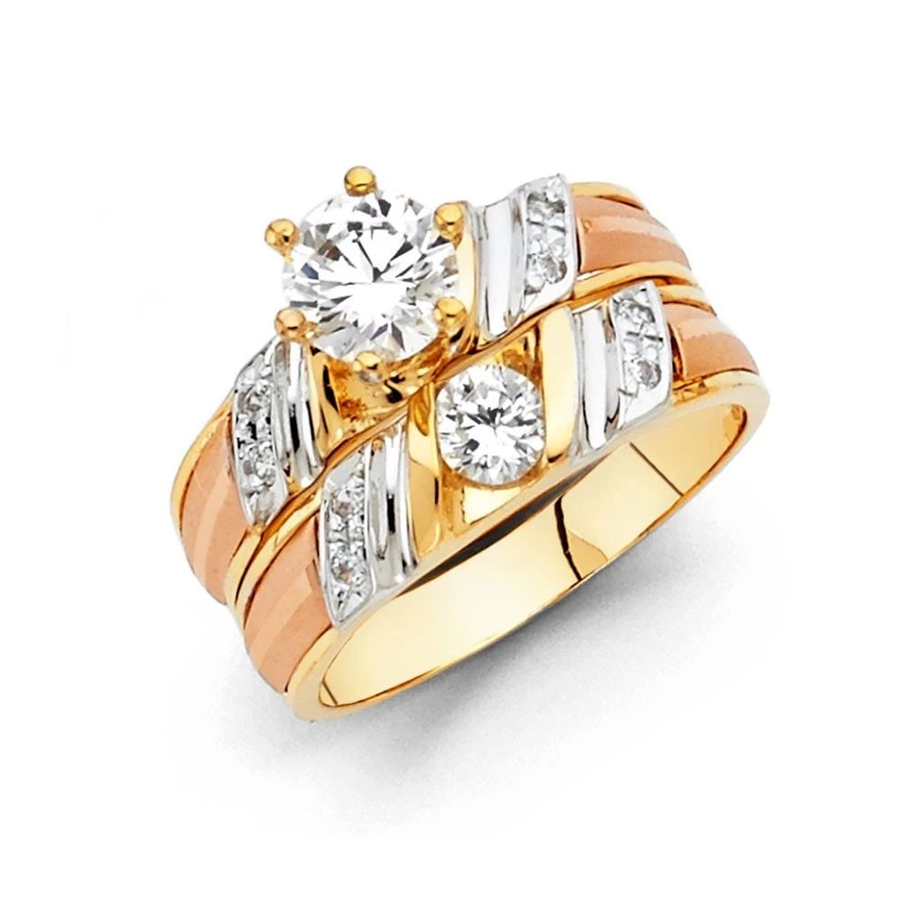 NEW 14K LADIES ENGAGEMENT RING - SIZE 10 (1 of 2)