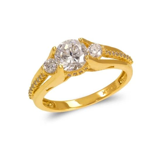NEW 14K YELLOW GOLD LADIES FANCY SOLITAIRE RING: NEW 14K YELLOW GOLD LADIES FANCY SOLITAIRE RING LADIES FANCY SOLITAIRE RING NEW 14K YELLOW GOLD Apx. SIZE: 6mm Apx. WEIGHT: 3.6g
