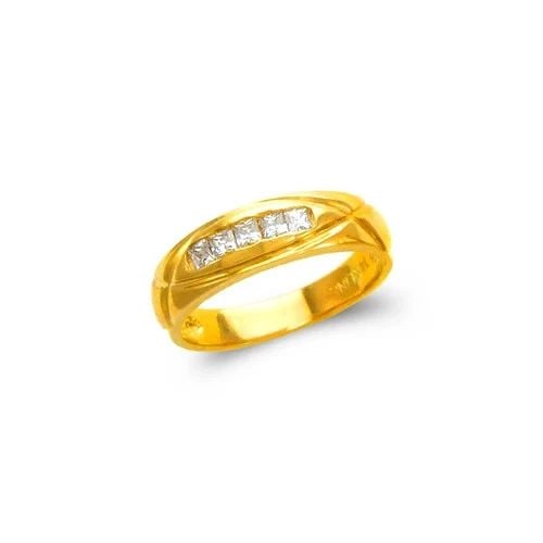 NEW 14K YELLOW GOLD LADIES COUPLE RING (1 of 2)