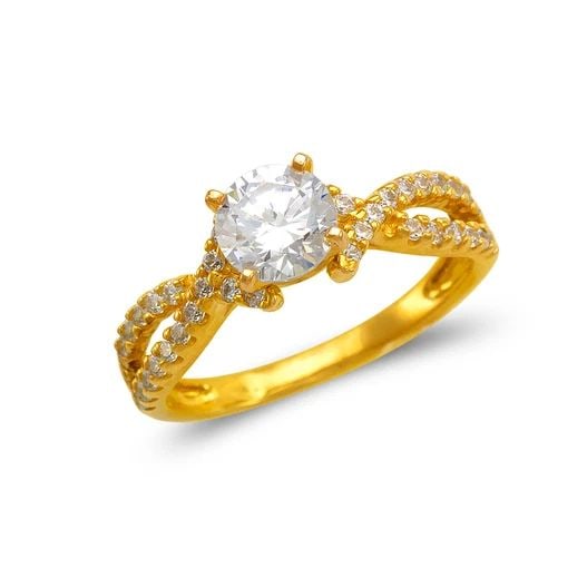 NEW 14K YELLOW GOLD LADIES FANCY SOLITAIRE RING: NEW 14K YELLOW GOLD LADIES FANCY SOLITAIRE RING LADIES FANCY SOLITAIRE RING NEW 14K YELLOW GOLD Apx. SIZE: 6mm Apx. WEIGHT: 3.4g