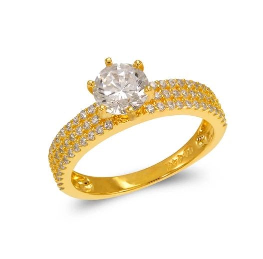 NEW 14K YELLOW GOLD LADIES FANCY SOLITAIRE RING: NEW 14K YELLOW GOLD LADIES FANCY SOLITAIRE RING LADIES FANCY SOLITAIRE RING NEW 14K YELLOW GOLD Apx. SIZE: 6mm Apx. WEIGHT: 3.4g