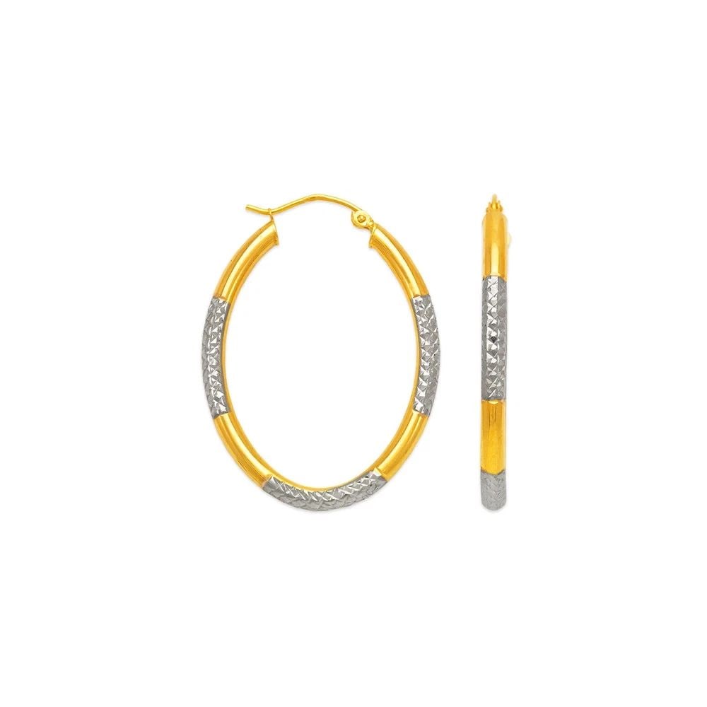 NEW 14K TWO TONE GOLD 3MM ROUND TUBE HOOP EARRINGS: NEW 14K TWO TONE GOLD 3MM ROUND TUBE HOOP EARRINGS 3MM ROUND TUBE HOOP EARRINGS NEW 14K TWO TONE GOLD Width: Approx. 3mm AVERAGE Apx WEIGHT: 1.6g