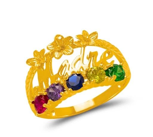 NEW 14K YELLOW GOLD MADRE RING (1 of 2)