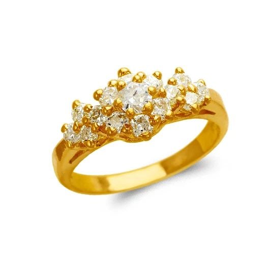 NEW 14K YELLOW GOLD LADIES FASHION RING (1 of 2)