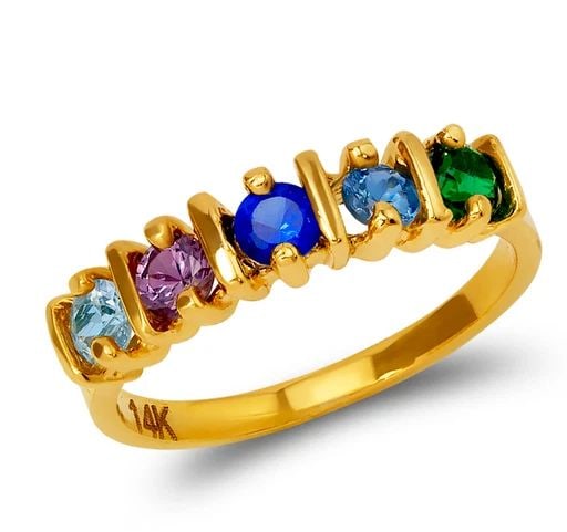 NEW 14K YELLOW GOLD MOTHER'S RING: NEW 14K YELLOW GOLD MOTHER'S RING MOTHER'S RING NEW 14K YELLOW GOLD Apx. SIZE: 6mm Apx. WEIGHT: 3.3g