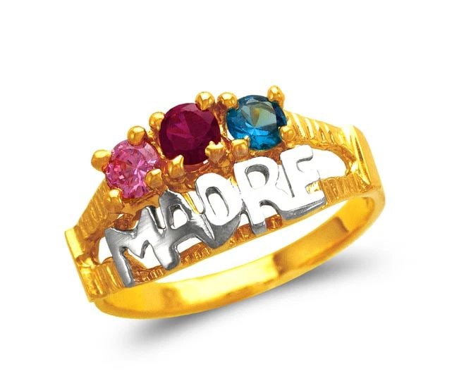 NEW 14K TWO TONE GOLD MADRE RING (1 of 2)