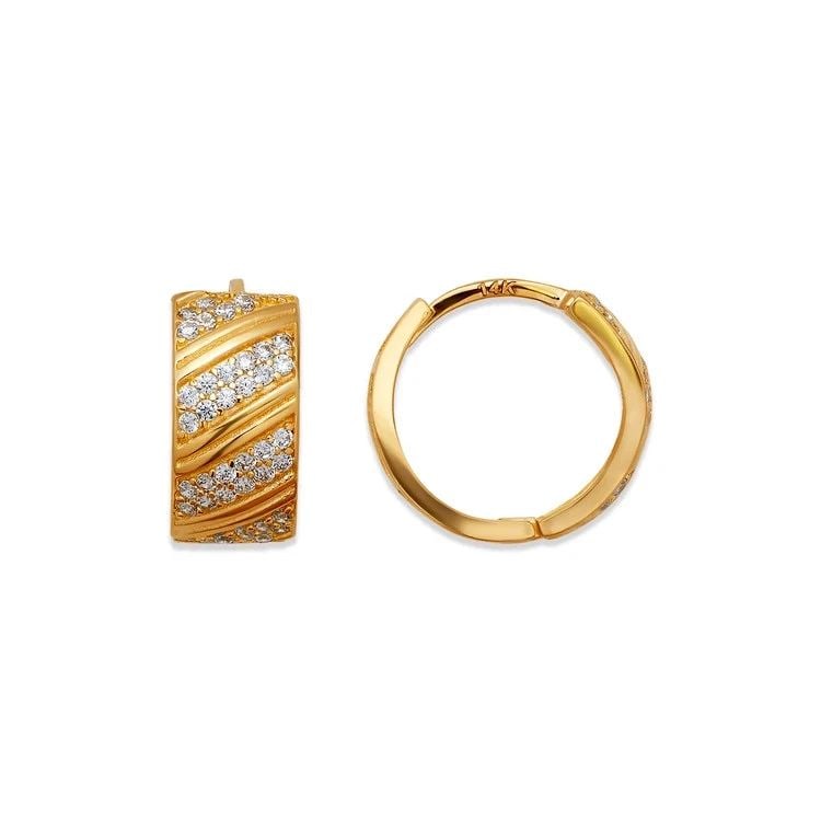 NEW 14K YELLOW GOLD HUGGIE EARRINGS: NEW 14K YELLOW GOLD HUGGIE EARRINGS HUGGIE EARRINGS NEW 14K YELLOW GOLD Width: Approx. 7x14mm Apx WEIGHT: 3.3g