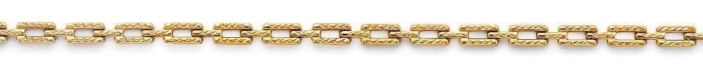 NEW 14K YELLOW GOLD FANCY LINK BRACELET (1 of 2)