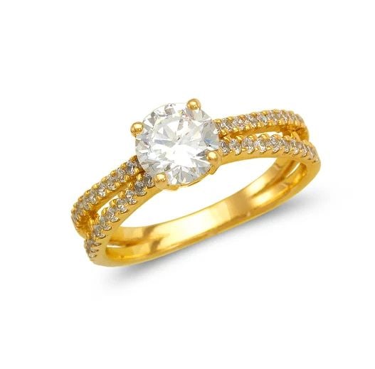 NEW 14K YELLOW GOLD LADIES FANCY SOLITAIRE RING: NEW 14K YELLOW GOLD LADIES FANCY SOLITAIRE RING LADIES FANCY SOLITAIRE RING NEW 14K YELLOW GOLD Apx. SIZE: 4mm Apx. WEIGHT: 3.1g