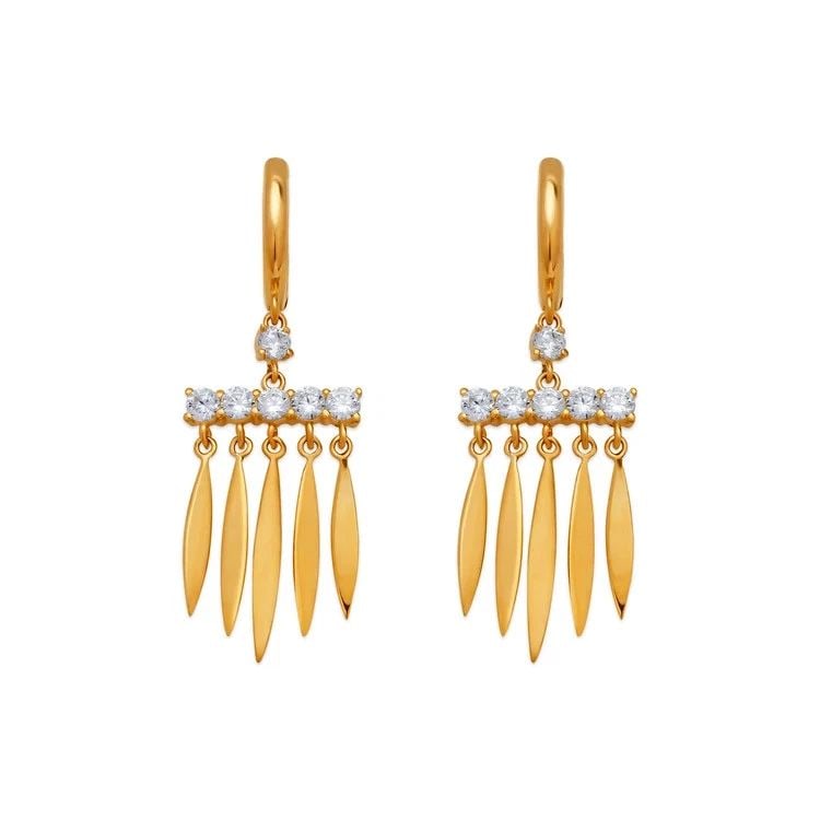 NEW 14K YELLOW GOLD FANCY CHANDELIER EARRINGS: NEW 14K YELLOW GOLD FANCY CHANDELIER EARRINGS FANCY CHANDELIER EARRINGS NEW 14K YELLOW GOLD Width: Approx. 12x40mm Apx WEIGHT: 3.1g