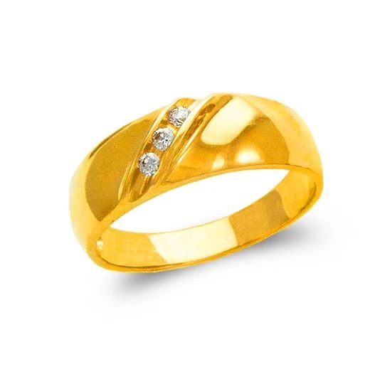 NEW 14K YELLOW GOLD LADIES COUPLE RING (1 of 2)