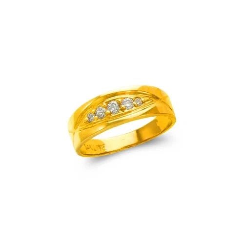 NEW 14K YELLOW GOLD LADIES COUPLE RING (1 of 2)